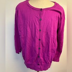 Plus Size Lane Bryant Cardigan Berry Color 22/24